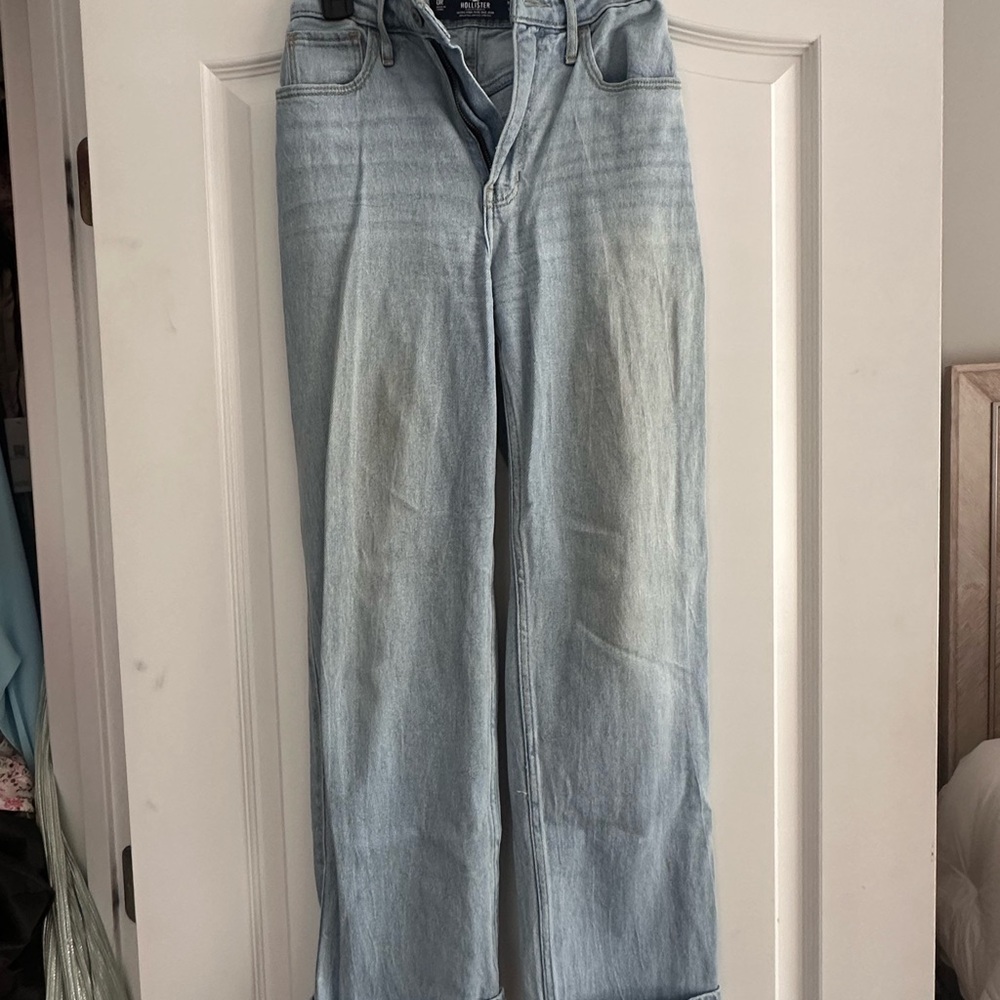 Hollister Light Blue High-Rise Jeans